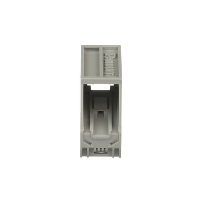 Adaptador de 1 Puerto  Para Conectores Tipo Mini-Com  Blindado  Montaje en Riel Din Estándar de 35mm  Color Gris Internacional