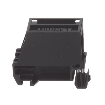 Adaptador de 1 Puerto  Para Conectores Tipo Mini-Com  Blindado  Montaje en Riel Din Estándar de 35mm  Color Negro