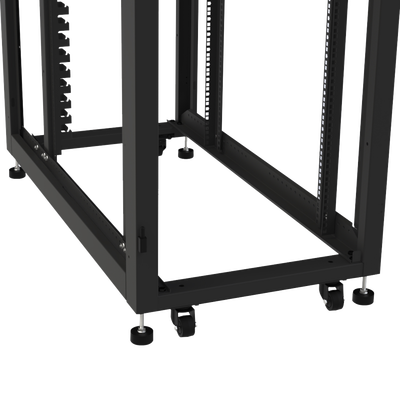 Gabinete para Telecomunicaciones Rack Estándar de 19"  42UR  600 mm Ancho x 1200 mm Profundidad. Fabricado en Acero.