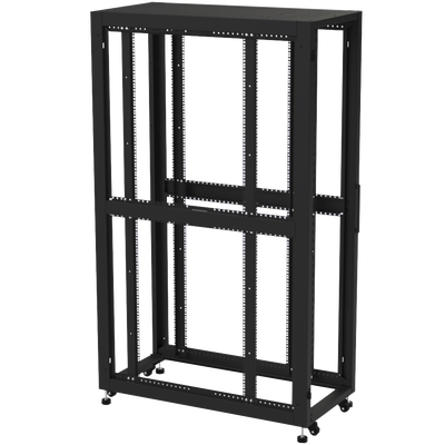 Gabinete para Telecomunicaciones Rack Estándar de 19"  42UR  600 mm Ancho x 1200 mm Profundidad. Fabricado en Acero.
