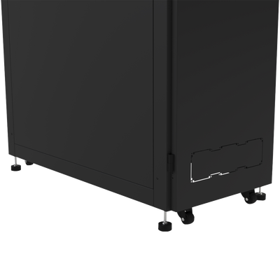 Gabinete para Telecomunicaciones Rack Estándar de 19"  42UR  600 mm Ancho x 1200 mm Profundidad. Fabricado en Acero.