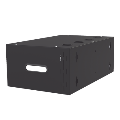 Gabinete para Montaje en Pared liviano  4 Unidades de rack  Profundidad máxima de trabajo 250 mm  Se envía el Gabinete Armado.