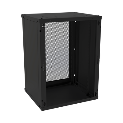 Gabinete de Pared Fijo  Puerta Perforada  Rack 19" de 16 UR.