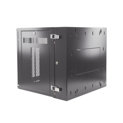 Gabinete PanZone de Montaje en Pared  de 19in  Puerta Ventilada  12 UR  635mm de Profundidad  Color Negro