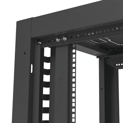 Gabinete Profesional para Telecomunicaciones de 19in  Instalación a Piso  24UR  600 mm Profundidad  Se envía el Gabinete Armado.