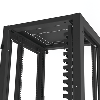 Gabinete Profesional para Telecomunicaciones de 19in  Instalación a Piso  24UR  600 mm Profundidad  Se envía el Gabinete Armado.