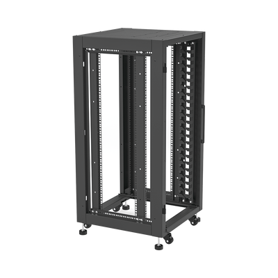 Gabinete Profesional para Telecomunicaciones de 19in  Instalación a Piso  24UR  600 mm Profundidad  Se envía el Gabinete Armado.