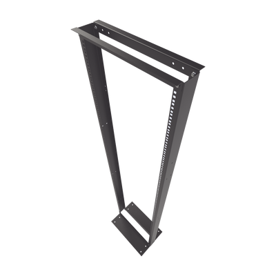 Rack de 2 Postes  Estándar 19"  45 Unidades  Fabricado en Acero  Base "L" para Anclar a Piso.