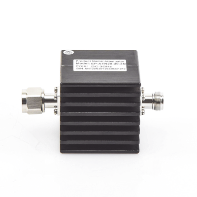 Atenuador en Línea de 30 dB  20 Watt Máx. CD-3 GHz  Interiores  N Macho-Hembra.