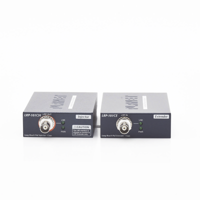 Kit Transmisor y Receptor PoE de Largo Alcance Sobre Coaxial Hasta 1 km