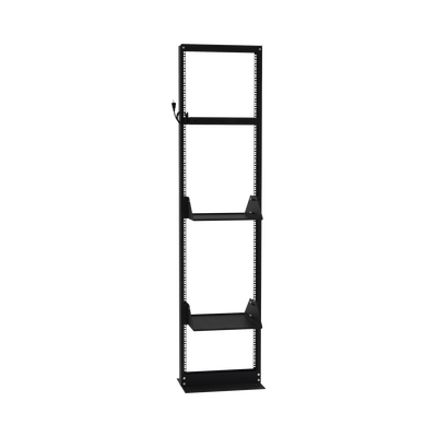 Kit de Rack Estándar 19"  45 UR con 2 Charolas  y PDU (8 tomas). Ideal para UPS y Servidores tipo Torre.