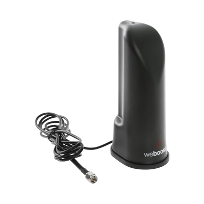Antena de escritorio tipo cilindro color negra. Cubre las bandas de frecuencia celular. Especial para amplificadores y dispositivos celulares 4G y 3G. Con 1.52 m de cable RG-174 y con conector SMA macho.