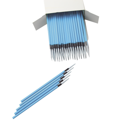 Hisopos para limpieza de puertos de fibra óptica 1.25 mm para adaptadores LC y MU  100 piezas