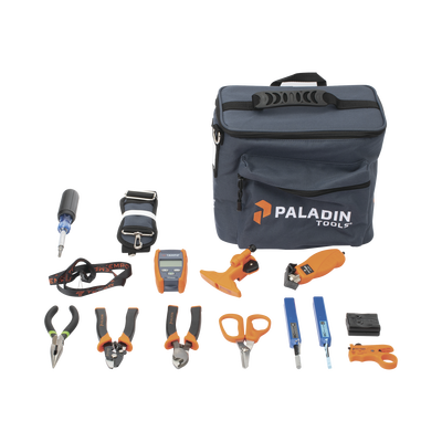 Kit de Herramientas Pro Plus para Instalación de Fibra Óptica con accesorios de limpieza de puertos/conectores  desforradoras de fibra óptica  y medidor de potencia