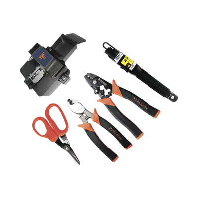 Kit de Herramientas para Terminación de conectores de Fibra Óptica Prepulidos con cleaver de 2 pasos