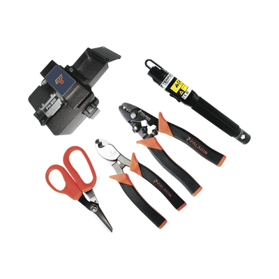 Kit de Herramientas para Terminación de conectores de Fibra Óptica Prepulidos con cleaver de 2 pasos