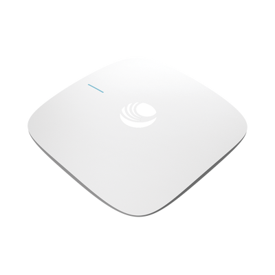 Punto de Acceso Wi-Fi para interior / Omnidireccional cnPilot e410 / Doble banda (2.4 y 5 Ghz) / MU-MIMO 2x2 / Antena Beamforming / Hasta 256 Clientes / Hasta 1.2 Gbps / Gestión centralizada desde nube cnMaestro