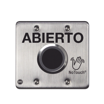Interruptor IR NoTouch® de Acero Inoxidable  Salida Doble  ABIERTO