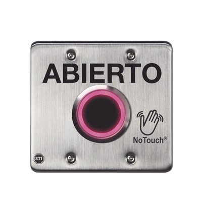 Interruptor IR NoTouch® de Acero Inoxidable  Salida Doble  ABIERTO