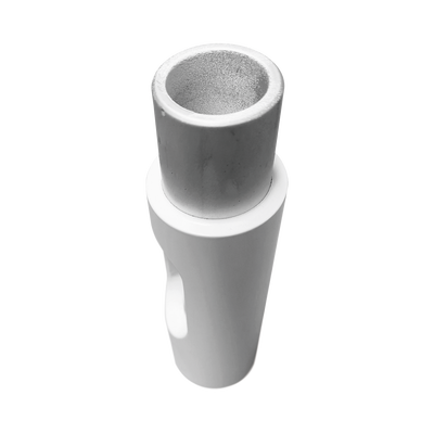Adaptador para antena marinas Morad con perforación lateral y rosca  de 1" x 14 Hilos.