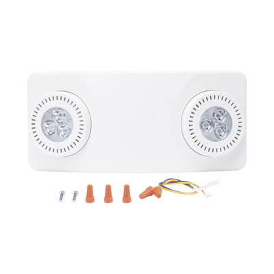 Luz de Emergencia Dual LED /520lm/uso rudo/montaje en pared o techo/batería de respaldo incluida