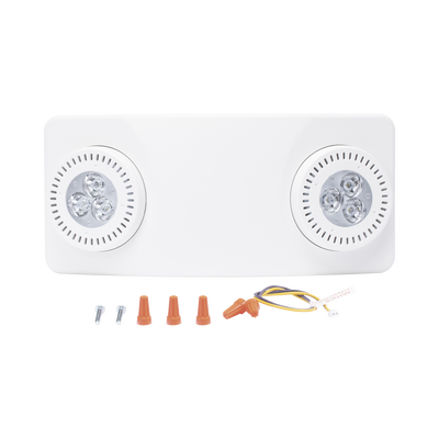 Luz de Emergencia Dual LED /520lm/uso rudo/montaje en pared o techo/batería de respaldo incluida