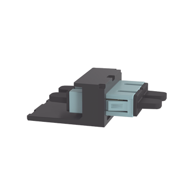 Módulo Acoplador SC Duplex  para Fibra Óptica Multimodo OM3/OM4  Tipo Mini-Com  Color Aqua