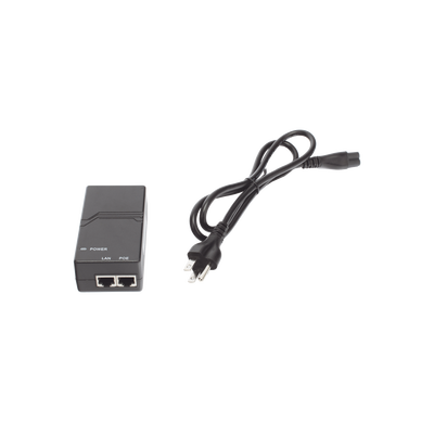 Inyector PoE estándar 802.3af Gigabit (50 V - 0.3 A - 15 W)