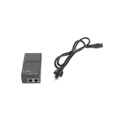 Inyector PoE estándar 802.3af Gigabit (50 V - 0.3 A - 15 W)