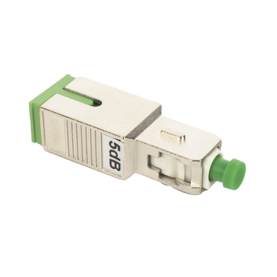 Atenuador Optico Macho-Hembra con Conector SC/APC de 5 dB para Fibra Monomodo