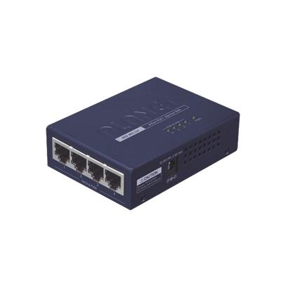 Inyector High PoE  de 4 Puertos Gigabit de Entrada  4 Puertos PoE 802.3af/at Gigabit de Salida Para Cada Puerto  Hasta 30 W por interfaz