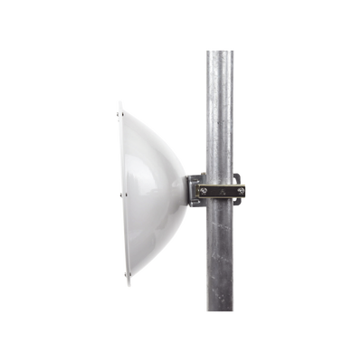 Antena direccional de Alto Rendimiento/ Parábola profunda para mayor aislamiento al ruido / 24.5 dBi / (4.9 - 6.4 GHz) / Conectores N-Hembra / Fácil Montaje y Soporte de acero inoxidable /  Radomo Incluido