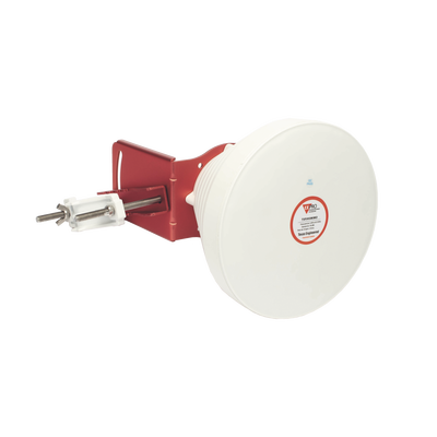 Antena Tipo Horn de 30 °  19 dBi  4.9-6.5 GHz  Ideal para ambientes de alto ruido   Tipo de conector N-Hembra  con montaje y jumpers incluidos