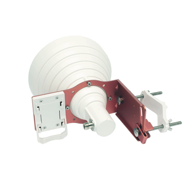 Antena Tipo Horn de 30 °  19 dBi  4.9-6.5 GHz  Ideal para ambientes de alto ruido   Tipo de conector N-Hembra  con montaje y jumpers incluidos