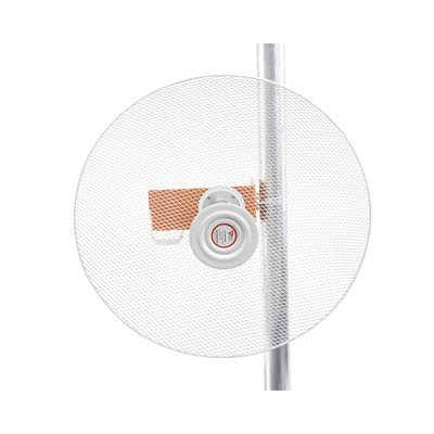 Antena direccional con diseño aerodinámico para minimiza la resistencia al viento  Ganancia de 30 dBi   frecuencia (4.9 - 6.5 GHz)  Polarización doble  incluye montaje para torre o mástil