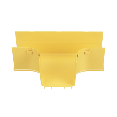 Accesorio en T Horizontal  Con Ángulos a 90º  Para Canaletas FiberRunner™ 4X4  Color Amarillo