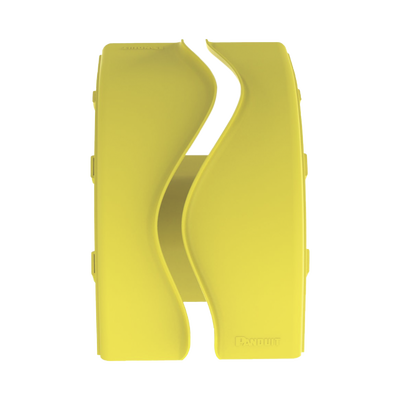 Bajada Vertical Exterior de 90º sin Tapa  Para uso con Canaletas 6X4 FiberRunner™  Color Amarillo