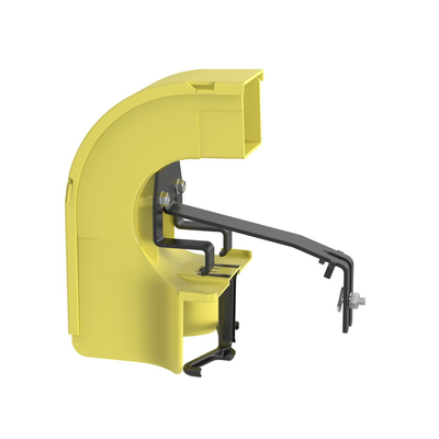 Bajada Para Canaleta FiberRunner™  Uso con Medidas 4x4  6X4  12X4  o 24X12  Con Reducción a 2X2  Color Amarillo