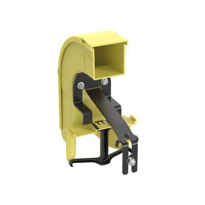 Bajada Para Canaleta FiberRunner™  Uso con Medidas 4x4  6X4  12X4  o 24X12  Con Reducción a 2X2  Color Amarillo