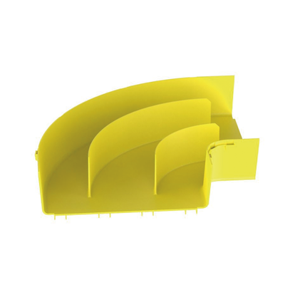 Ángulo Recto a 90º Horizontal  Para Canaletas FiberRunner™ 12X4  Color Amarillo