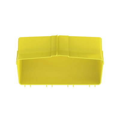 Bajada Vertical Interior de 45º con Tapa  Para uso con Canaletas 12X4 FiberRunner™  Color Amarillo