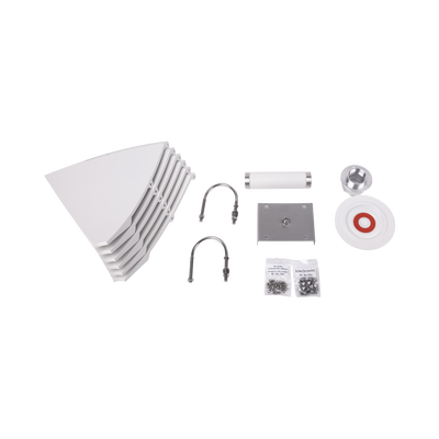 Antena direccional para C5x  B5X  B6X y C6X Doble polaridad 45 ° y 90 °  4.9 - 6.5 GHz  2 ft  Ganancia de 30 dBi  Montaje incluido