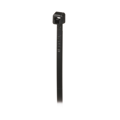 Cincho de Nylon 6.6 de Bloqueo  203 mm largo x 2.5mm ancho  Color Negro  Exterior Resistente a Rayos UV  Paquete de 1000pz