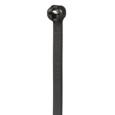 Cincho de Nylon 6.6 Dome-Top®  Con Lengüeta de Bloqueo de Acero Inoxidable  203 mm largo x 4.7mm ancho  Color Negro  Exterior Resistente a Rayos UV  Paquete de 1000pz