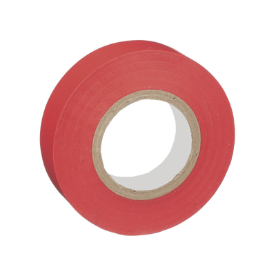 Cinta Eléctrica STRONGHOLD para Aislar  de PVC  Uso General Reparación y Mantenimiento  Grosor de 0.18mm (7 mil)  Ancho de 19mm  y 20.12m de Largo  Color Rojo