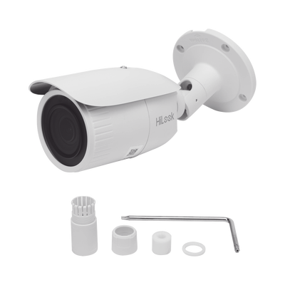 Bala IP 4 Megapixel / Lente Motorizado 2.8 - 12 mm / 30 mts IR EXIR / PoE / Exterior IP67 / WDR 120 dB / Micro SD / ONVIF