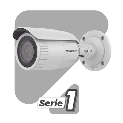 Bala IP 4 Megapixel / Lente Mot. 2.8 - 12 mm / 30 mts IR / H.265+ / Exterior IP67 / WDR 120 dB / Metal  / PoE / ONVIF