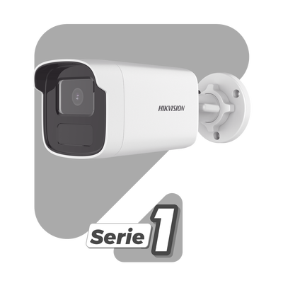 Bala IP 4 Megapixel / Lente 4 mm / 50 mts IR / WDR 120 dB  / Exterior IP67 / Hik-Connect P2P / H.265+ / PoE / ONVIF