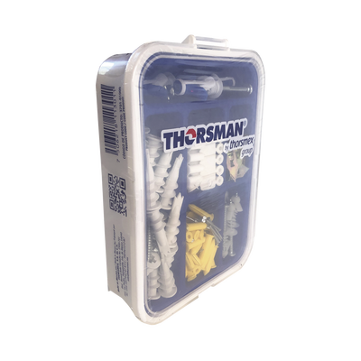 Kit para Sistemas de Fijación en Yeso  Muros Falsos  Tabique hueco  Uso en interiores  (91 piezas)