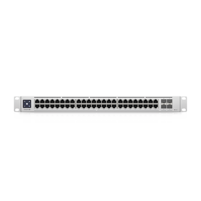 UniFi Switch Enterprise administrable capa 3  48 puertos 2.5GbE RJ45 POE+  4 puertos 10G SFP+  720W  con pantalla táctil de 1.3"